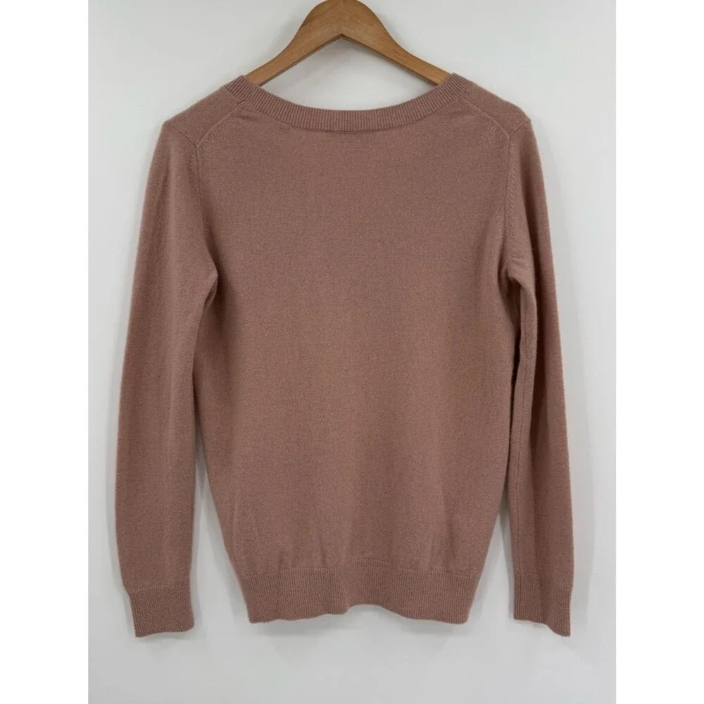 Vince Weekend Cashmere V-Neck Sweater | Mauve | XS